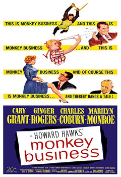Plakatmotiv (US): Monkey Business – Liebling, ich werde jünger (1952)