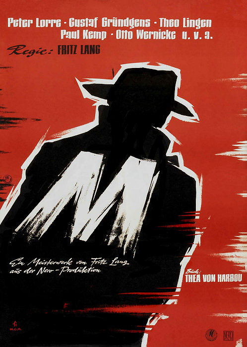 Plakatmotiv: M – eine Stadt sucht einen Mörder (1931)