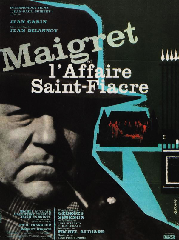 Plakatmotiv (Fr.): Maigret et l'Affaire Saint-Fiacre (1959)