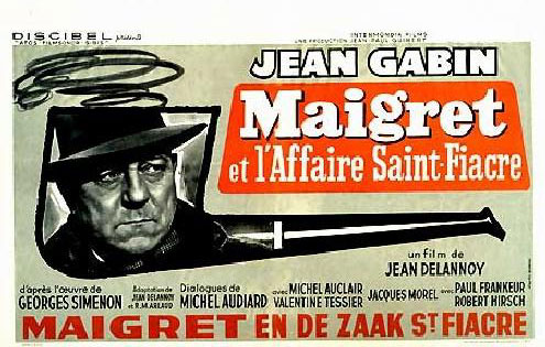Plakatmotiv (Fr.): Maigret et l'Affaire Saint-Fiacre (1959)