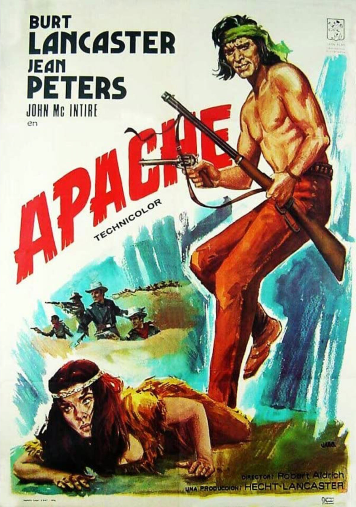 Plakatmotiv: Massai – Der große Apache (1954)