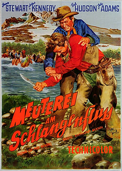 Plakatmotiv: Meuterei am Schlangenfluss (1952)