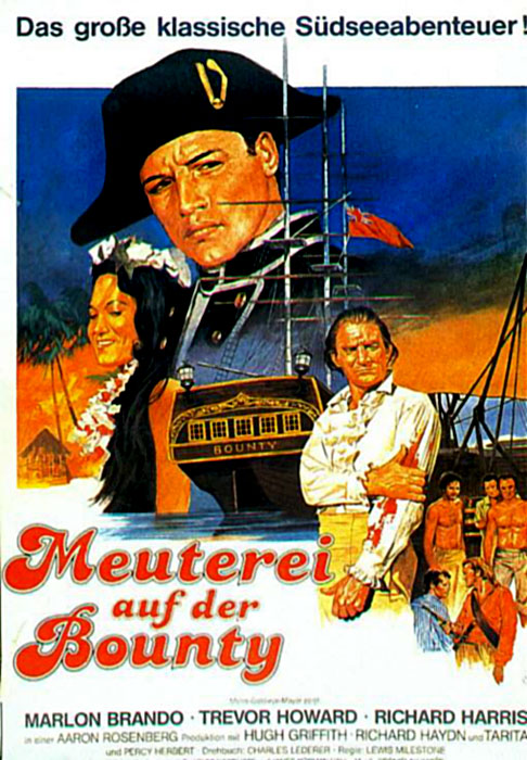 Plakatmotiv: Meuterei auf der Bounty (1962)