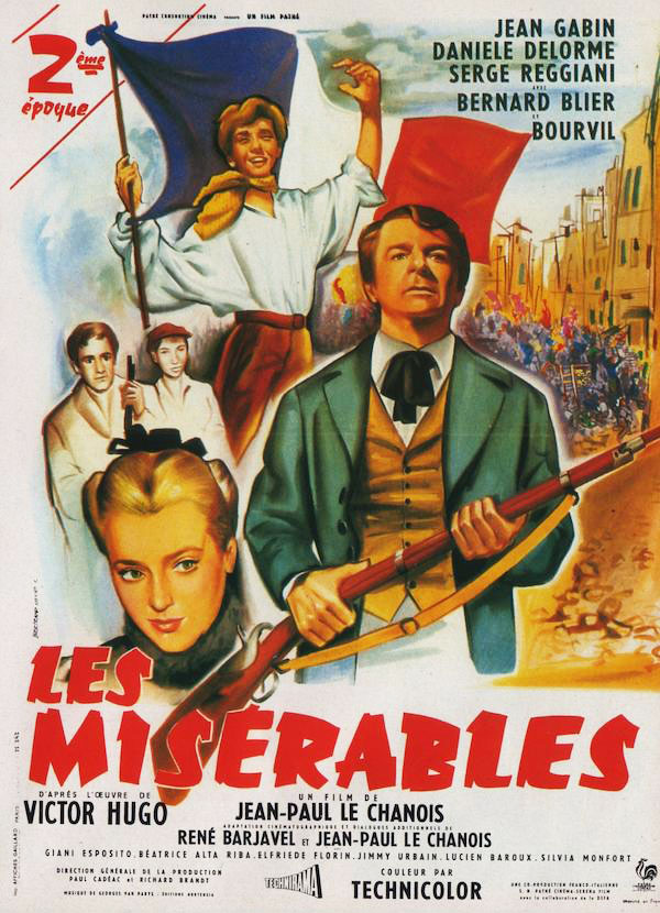 Plakatmotiv (Fr.): Les Mis&eacute;rables (1958)