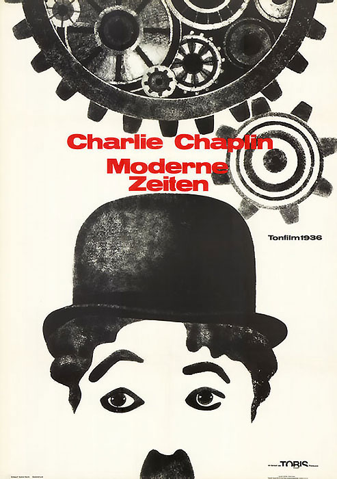 Plakatmotiv: Moderne Zeiten (1936)