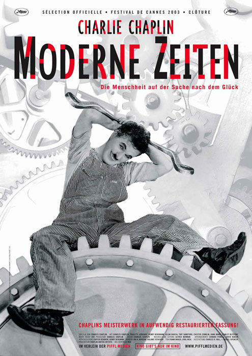 Plakatmotiv: Moderne Zeiten (1936)