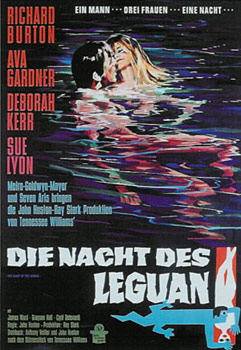 Plakatmotiv: Die Nacht des Leguan (1964)