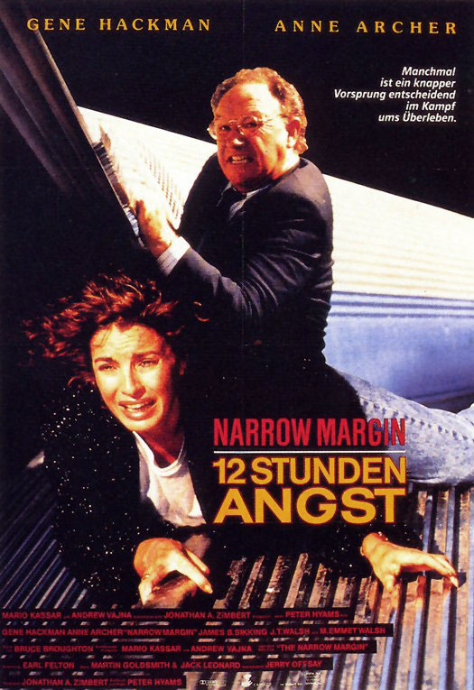 Plakatmotiv: Narrow Margin – 12 Stunden Angst (1990)