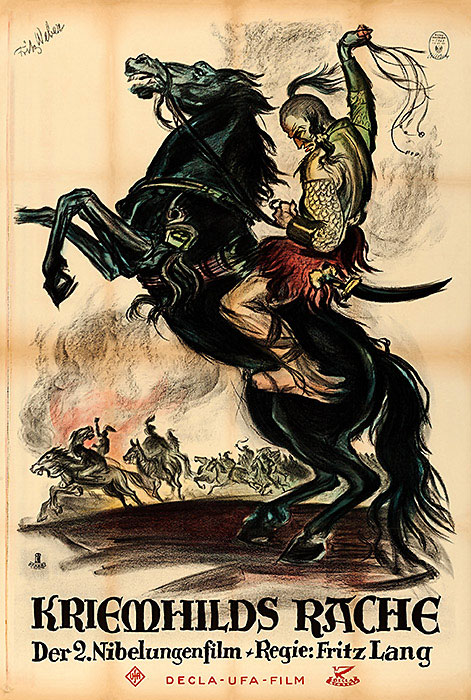 Plakatmotiv: Die Nibelungen – Kriemhilds Rache (1924)