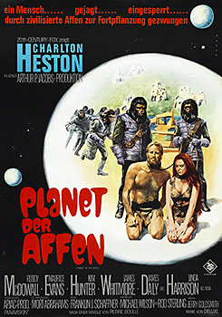 Kinoplakat: Planet der Affen (1968)