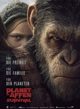 Kinoplakat: Planet der Affen - Survival