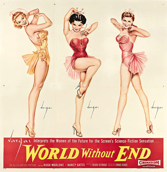 Plakatmotiv (US): World without End – Planet des Grauens (1956)