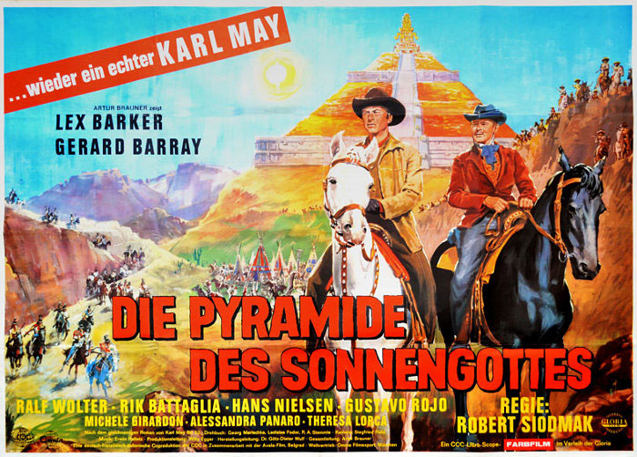 Plakatmotiv: Die Pyramide des Sonnengottes (1965)