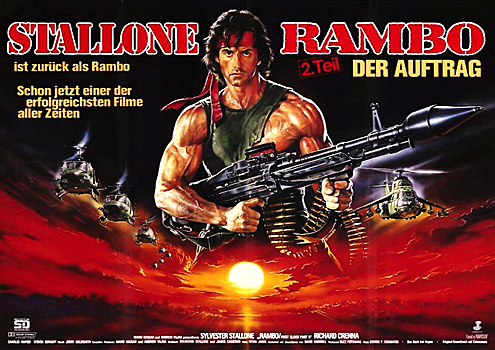 Kinoplakat: Rambo II - Der Auftrag