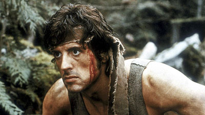 Filmszene aus Rambo - First Blood mit Sylvester Stallone