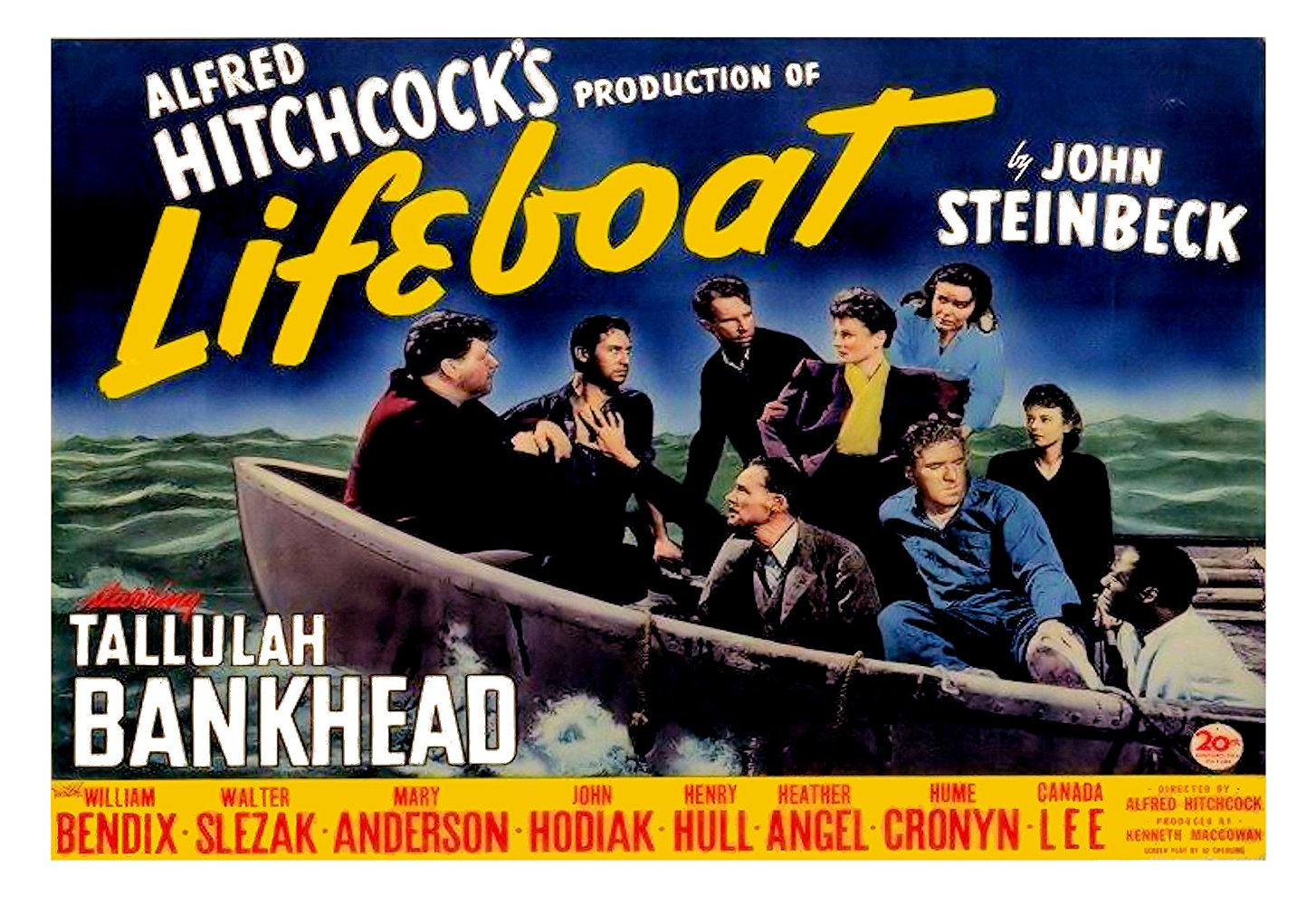 Plakatmotiv (US): Lifeboat – Das Rettungsboot