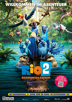 Kinoplakat: Rio 2 – Dschungelfieber