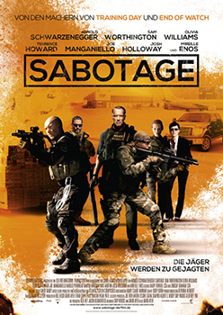 Kinoplakat: Sabotage