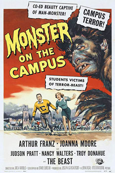 Plakatmotiv (US): Monster on the Campus – Der Schrecken schleicht durch die Nacht (1958)