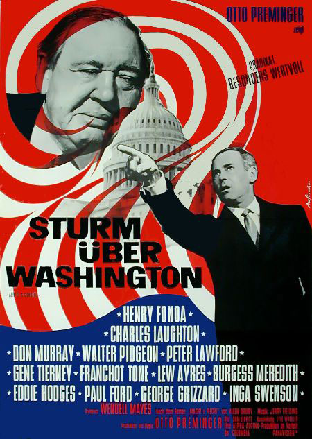 Plakatmotiv: Sturm über Washington (1962)