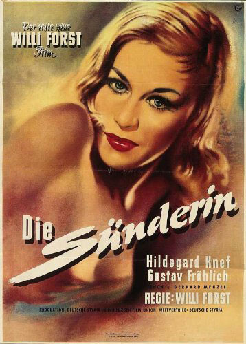 Plakatmotiv: Die Sünderin (1951)