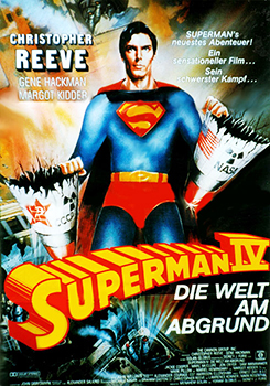 Kinoplakat: Superman IV – Die Welt am Abgrund