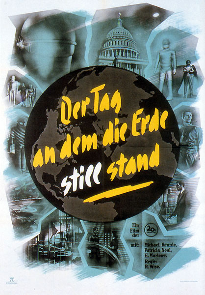 Plakatmotiv: Der Tag, an dem die Erde stillstand (1951)