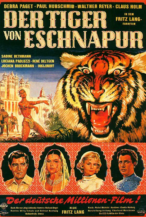 Plakatmotiv: der Tiger von Eschnapur (1959)