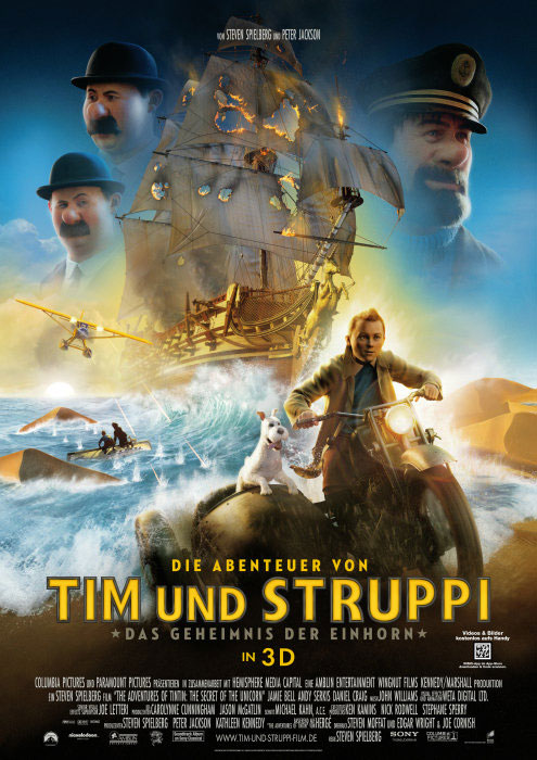 Plakatmotiv: Tim und Struppi – Das Geheimnis der Einhorn (2011)
