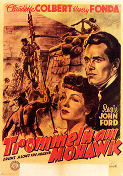 Plakatmotiv: Trommeln am Mohawk (1939)