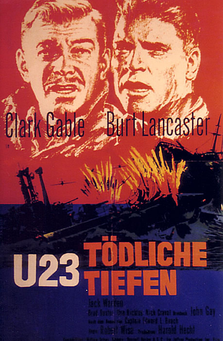 Plakatmotiv: U 23 – Tödliche Tiefen (1958)
