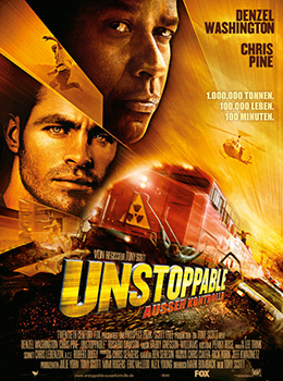 Kinoplakat: Unstoppable – Außer Kontrolle (hier ohne Rosario Dawson)