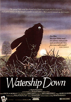 Kinoplakat: Unten am Fluss – Watership Down
