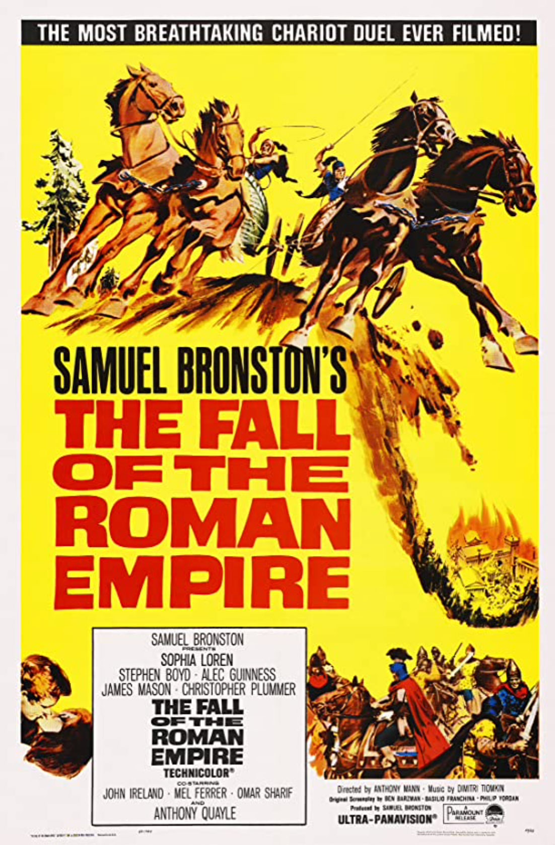 Plakatmotiv (US): The Fall of the Roman Empire (1964)