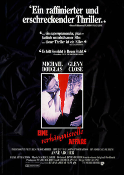 Plakatmotiv: Eine verhängnisvolle Affäre (1987)