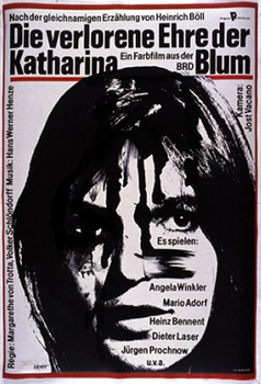 Kinoplakat: Die verlorene Ehre der Katharina Blum