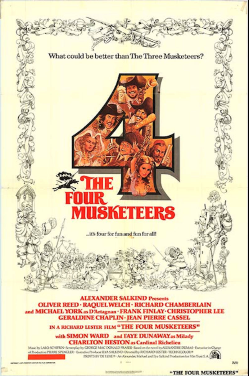 Plakatmotiv (UK): Die vier Musketiere (1974)