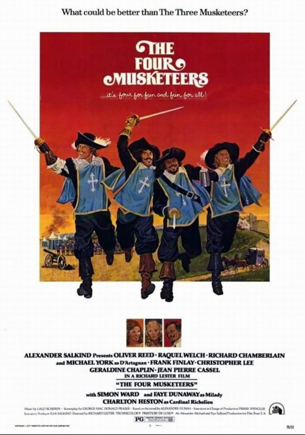 Plakatmotiv (UK): Die vier Musketiere (1974)
