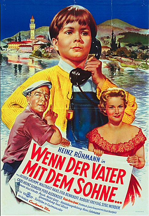 Plakatmotiv: Wenn der Vater mit dem Sohne (1955)