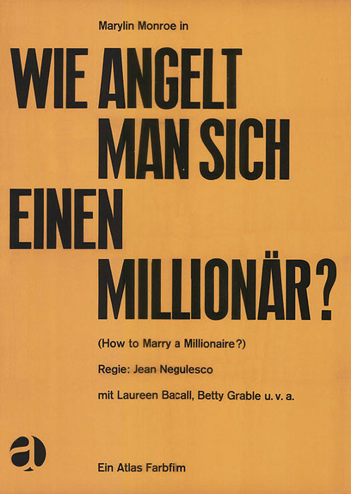 Plakatmotiv: Wie angelt man sich einen Millionär (1953)