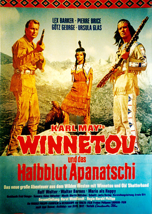 Plakatmotiv: Winnetou und das Halbblut Apanatschi (1966)
