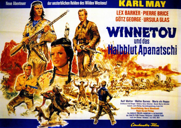 Plakatmotiv: Winnetou und das Halbblut Apanatschi (1966)