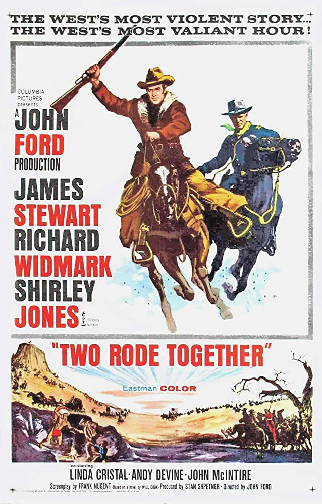 Plakatmotiv (US): Two rode together – Zwei ritten zusammen (1961)